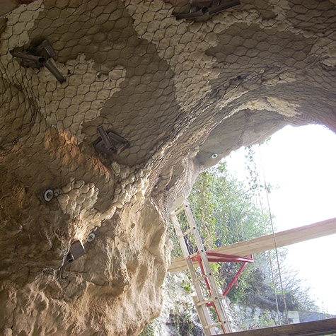soutènement de cave à Panzoult dans l’Indre-et-Loire (37